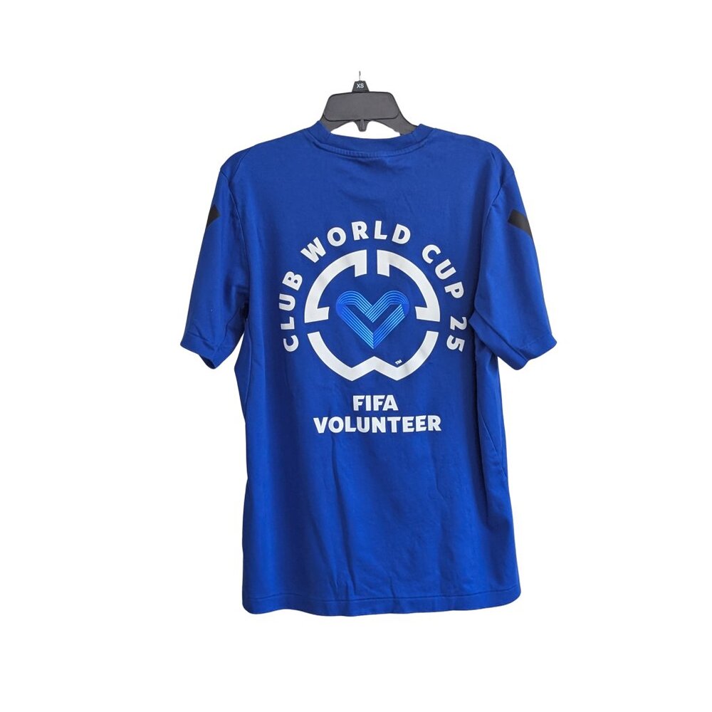 Adidas FIFA Club World Cup 25 Volunteer T-Shirt Royal Blue Size M EUC - Picture 3 of 5